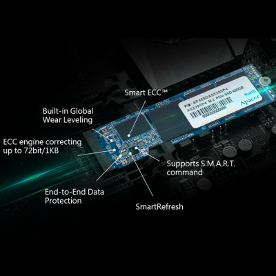 Apacer AS2280P4 AP256GAS2280P4-1 256GB NVMe PCIe M.2 SSD Disk