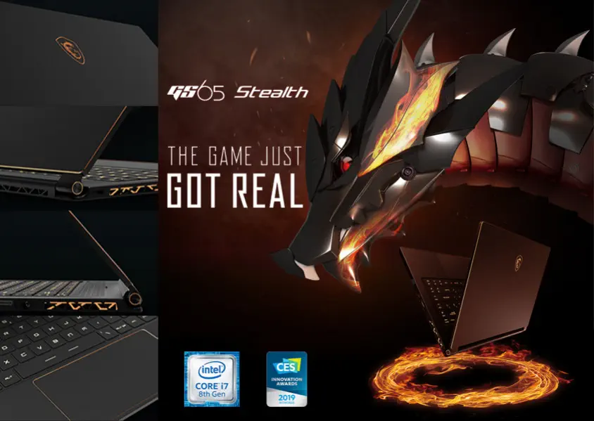 MSI GS65 Stealth 8SE-211TR 15.6″ Full HD Gaming Notebook