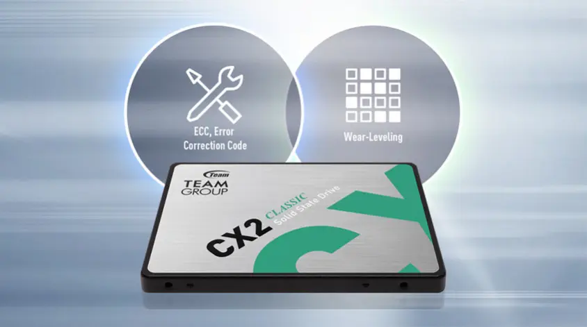 Team CX2 T253X6001T0C101 1TB 540/490MB/s 2.5″ SATA3 SSD Disk