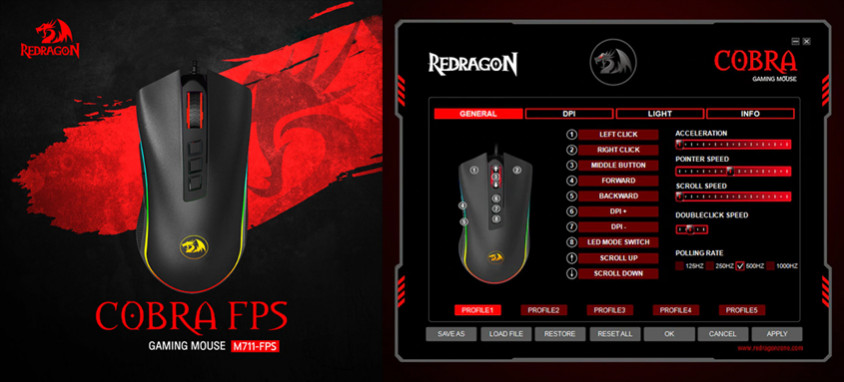 Redragon M711-FPS Cobra Kablolu Gaming Mouse