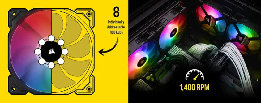 Corsair iCUE SP120 RGB Pro CO-9050093-WW 120mm Kasa Fanı