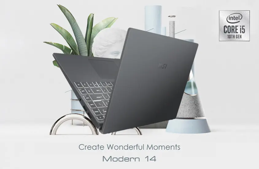 MSI Modern 14 B10RBSW-268XTR 14” Full HD Notebook