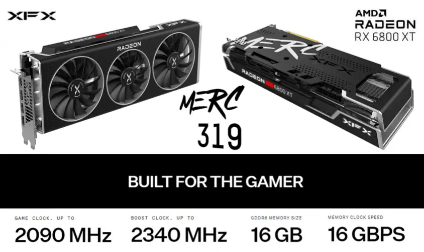 XFX Speedster MERC 319 AMD Radeon RX 6800 XT RX-68XTACBD9 Gaming Ekran Kartı