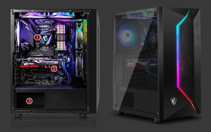 MSI MAG Vampiric 100R ATX Mid-Tower Gaming Kasa