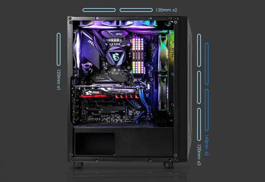 MSI MAG Vampiric 100R ATX Mid-Tower Gaming Kasa