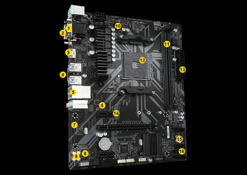 Gigabyte B450M S2H V2 Gaming Anakart