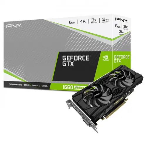 PNY GeForce GTX 1660 Super Dual Fan VCG16606SDFPPB Gaming Ekran Kartı