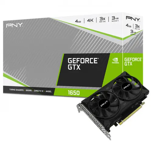 PNY GeForce GTX 1650 Dual Fan VCG16504D6DFPPB Gaming Ekran Kartı