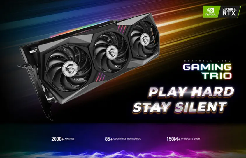 MSI GeForce RTX 3060 Ti GAMING TRIO Gaming Ekran Kartı