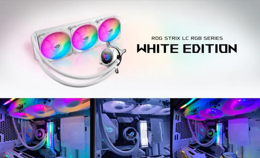 Asus ROG Strix LC 360 RGB White Edition 360mm İşlemci Sıvı Soğutucu (90RC0072-M0UAY0)