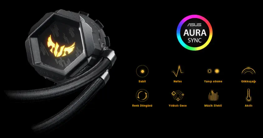 ASUS TUF Gaming LC 120 RGB İşlemci Sıvı Soğutucu