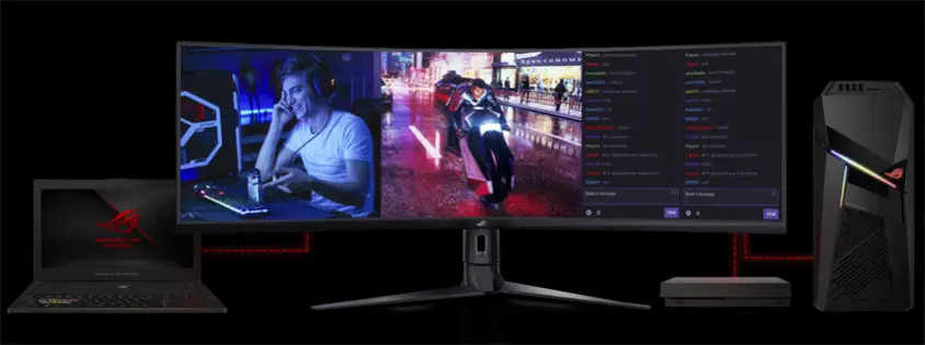 ASUS ROG Strix XG49VQ 49” Super Ultra-Wide VA Curved Gaming Monitör