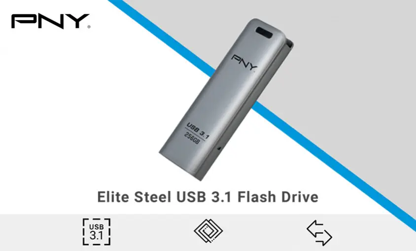 PNY Elite Steel FD256ESTEEL31G-EF 256GB USB 3.1 Flash Bellek