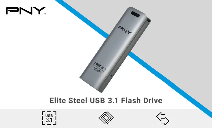 PNY Elite Steel FD128ESTEEL31G-EF 128GB USB 3.1 Flash Bellek
