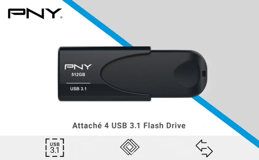 PNY Attache 4 FD512ATT431KK-EF 512GB USB 3.1 Flash Bellek