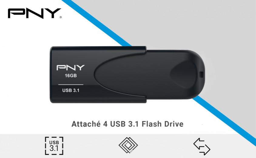 PNY Attache 4 FD16GATT431KK-EF 16GB USB 3.1 Flash Bellek