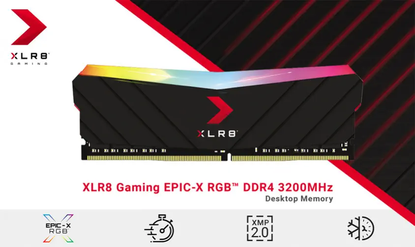 PNY XLR8 Gaming EPIC-X RGB MD16GK2D4320016XRGB 16GB DDR4 3200MHz Gaming Ram