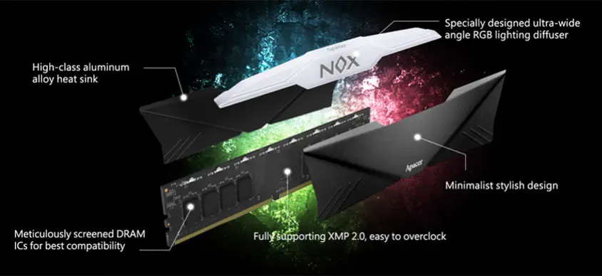 Apacer Nox RGB AH4U16G30C08YNBAA-2 16GB DDR4 3000MHz Gaming Ram