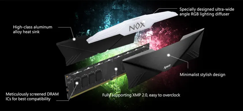 Apacer Nox RGB AH4U16G32C08YNBAA-2 16GB DDR4 3200MHz Gaming Ram