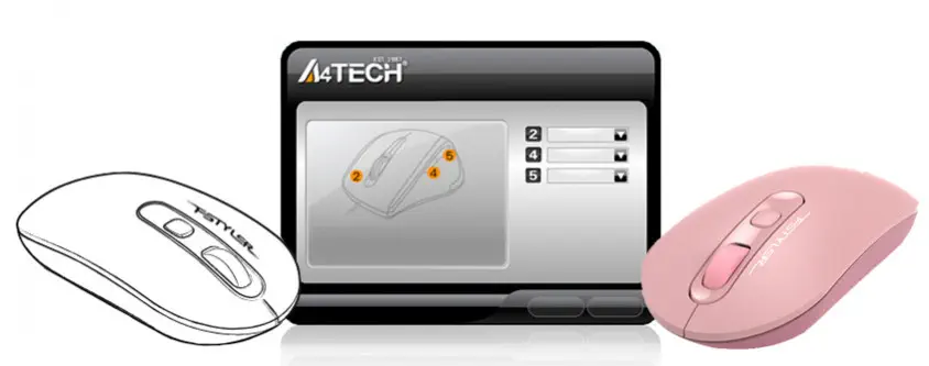 A4 Tech FG20 Pembe Kablosuz Mouse