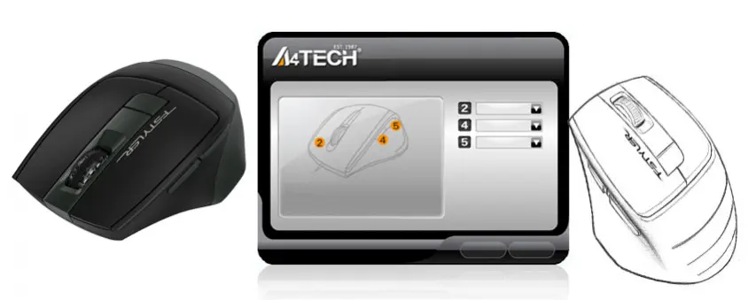 A4 Tech FB35 Yeşil Kablosuz Mouse