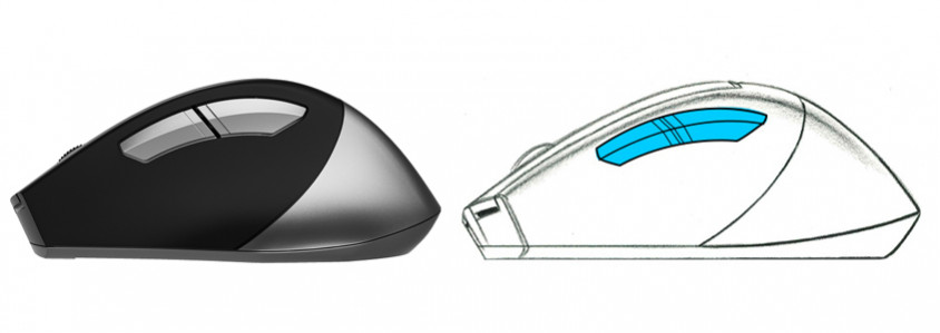 A4 Tech FB35 Gri Kablosuz Mouse