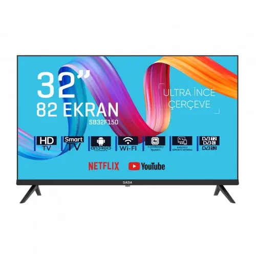 SABA SB32F150 32 inç 82 Ekran HD Ready Android Smart LED TV