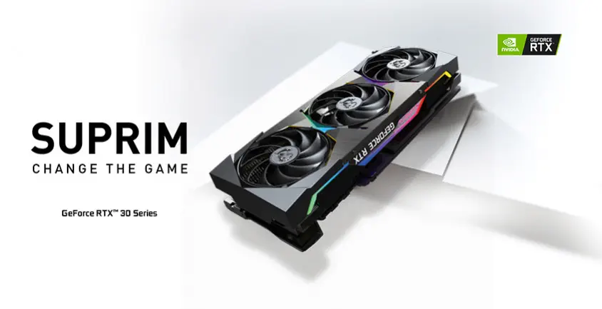 MSI GeForce RTX 3080 SUPRIM X 10G Gaming Ekran Kartı