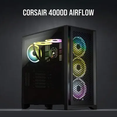 Corsair 4000D AirFlow CC-9011200-WW E-ATX Mid-Tower Gaming Kasa