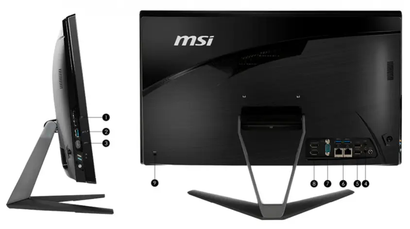 MSI Pro 22XT 10M-009TR 21.5” Full HD All In One PC