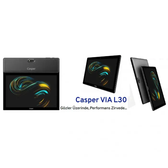 Casper VIA.L30 10″ FHD 4G 4GB 64GB Tablet Metalik Siyah
