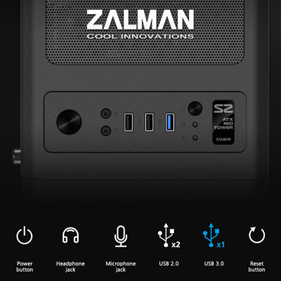 Zalman S2 ATX Mid-Tower Gaming Kasa