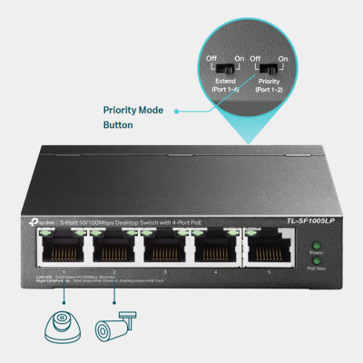 TP-Link TL-SF1005LP Yönetilemez Switch