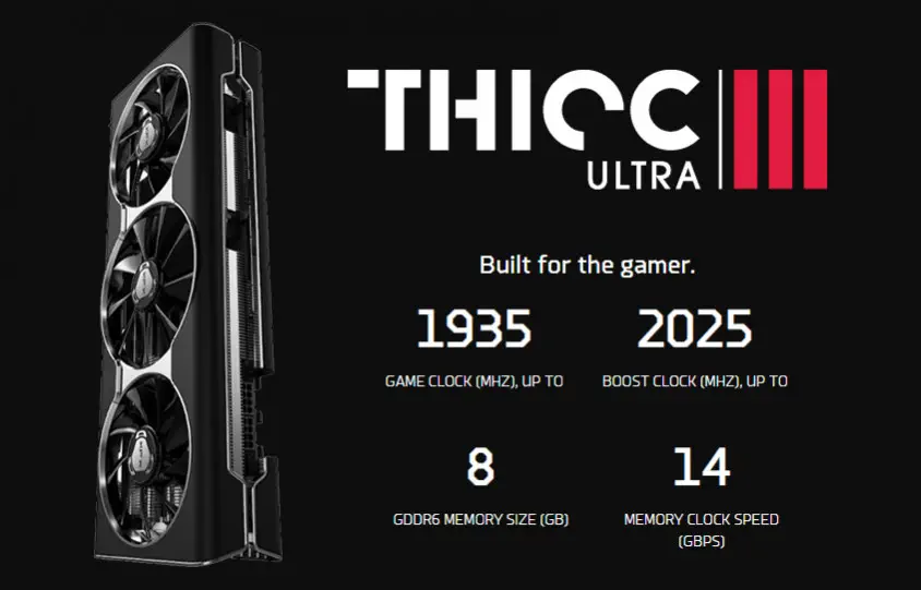 XFX AMD Radeon RX 5700 XT THICC III Ultra RX-57XT8TBD8 Gaming Ekran Kartı