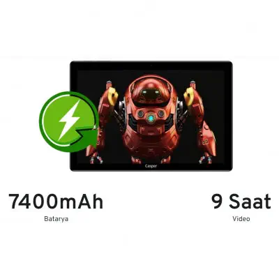 Casper Via S30 64 GB 10″ Tablet Metalik Gri