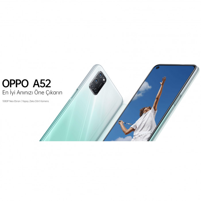 OPPO A52 64GB 4GB RAM Beyaz Cep Telefonu