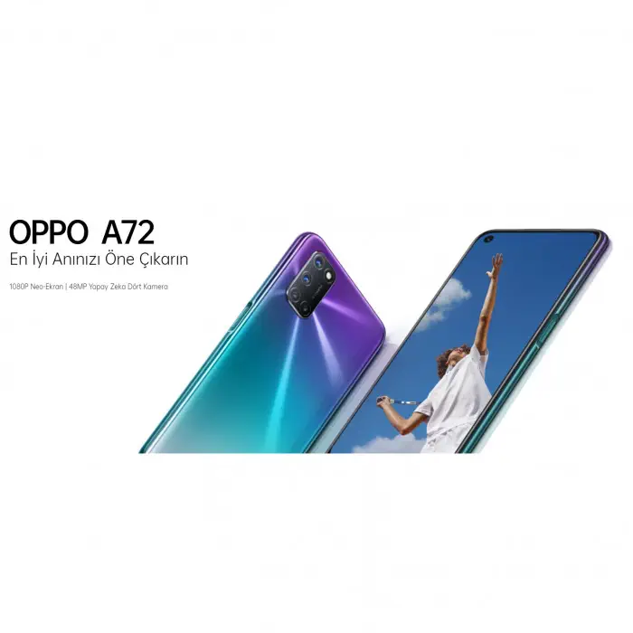 OPPO A72 128GB 4GB RAM Siyah Cep Telefonu