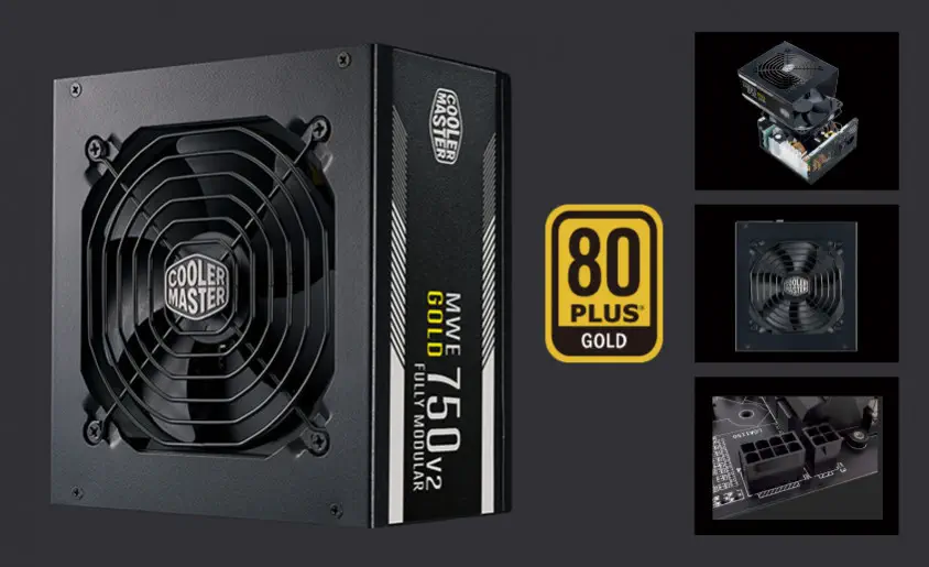 Cooler Master MPE-7501-AFAAG-EU MWE Gold 750 V2  750W 80+ Gold 120mm Fan Full Modüler Power Supply