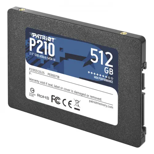 Patriot P210 P210S512G25 512GB SATA 3 SSD Disk