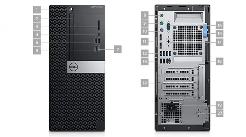 Dell OptiPlex 7070 MT N003O7070MT_UBU Masaüstü Bilgisayar