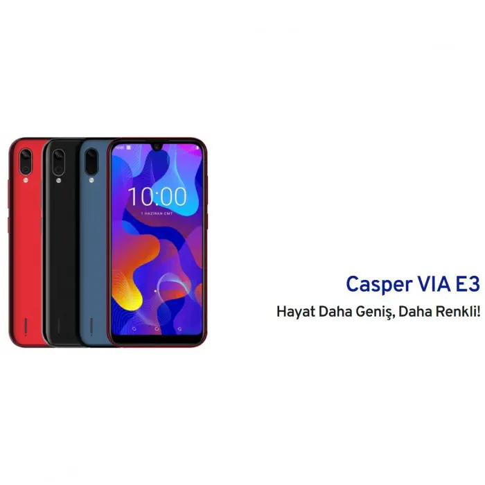 Casper Via E3 32 GB Kırmızı Cep Telefonu