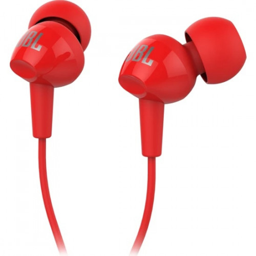 JBL C100SI Kırmızı Mikrofonlu Kulak İçi Kulaklık 
