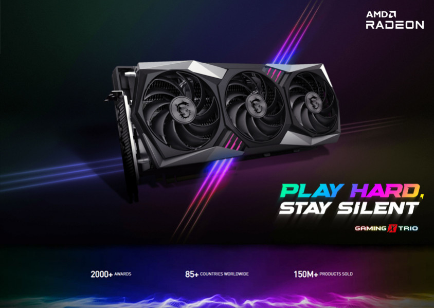 MSI Radeon RX 6800 GAMING X TRIO 16G Gaming Ekran Kartı