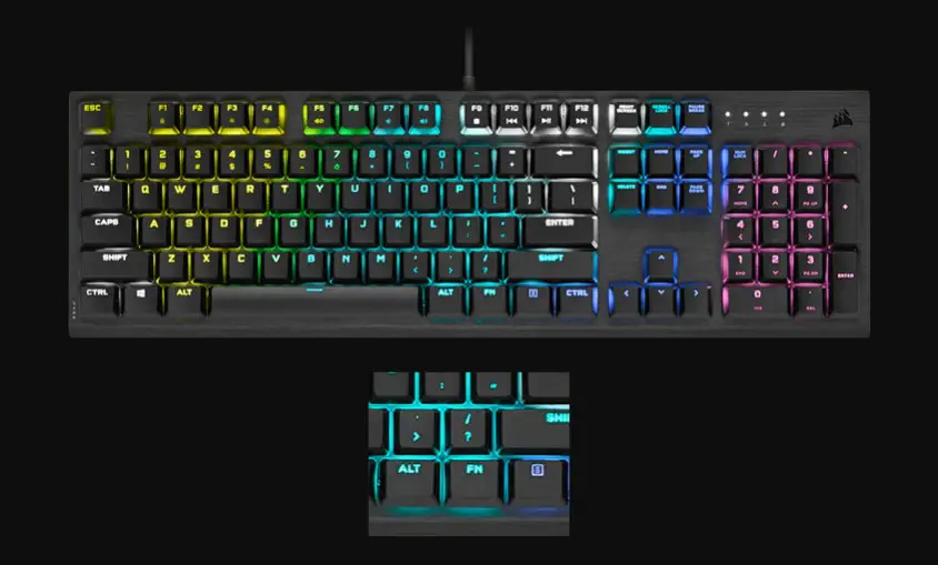 Corsair K60 RGB Pro Cherry Viola CH-910D019-TR Mekanik Kablolu Gaming Klavye