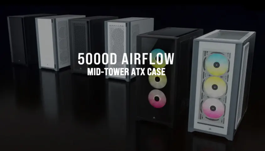 Corsair 5000D AirFlow CC-9011211-WW Beyaz E-ATX Mid-Tower Gaming Kasa