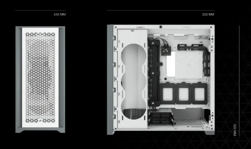 Corsair 5000D AirFlow CC-9011210-WW Siyah E-ATX Mid-Tower Gaming Kasa