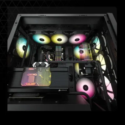 Corsair 5000D CC-9011208-WW Siyah E-ATX Mid-Tower Gaming Kasa