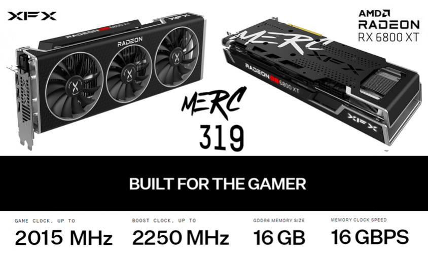 XFX Speedster MERC 319 AMD Radeon RX 6800 XT Core RX-68XTALFD9 Gaming Ekran Kartı