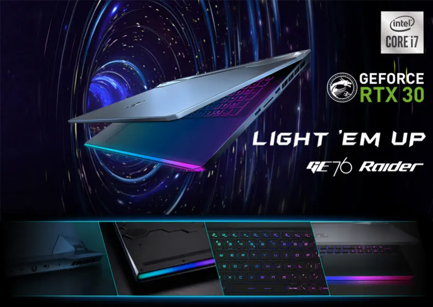 MSI GE76 Raider 10UG-222TR 17.3″ Full HD Gaming Notebook