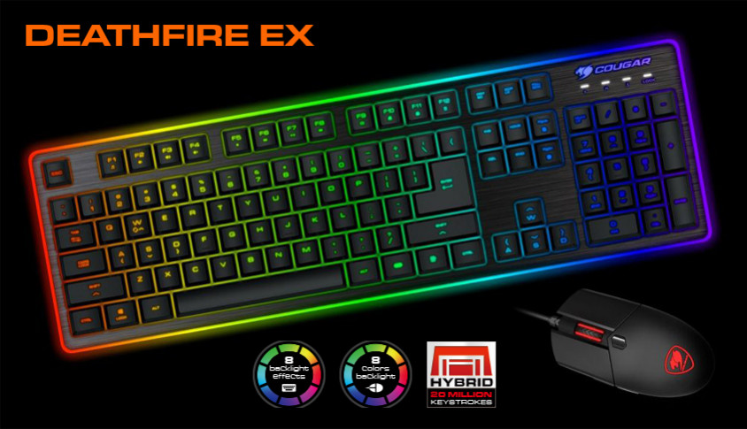 Cougar Deathfire Ex CGR-WXNMB-DF2Gaming Klavye ve Mouse Seti